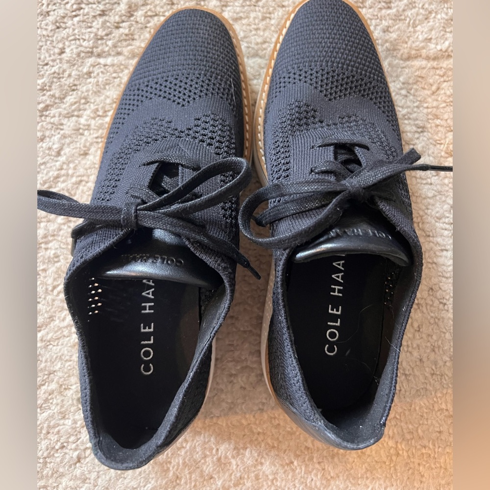 Cole Haan Black Platform Oxfords - Picture 4 of 4